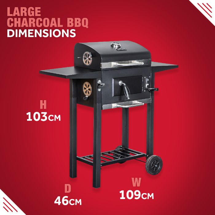 Large charcoal bbq grill best sale