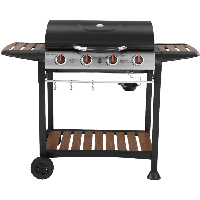 Gas BBQ Wood Effect 4 Burner