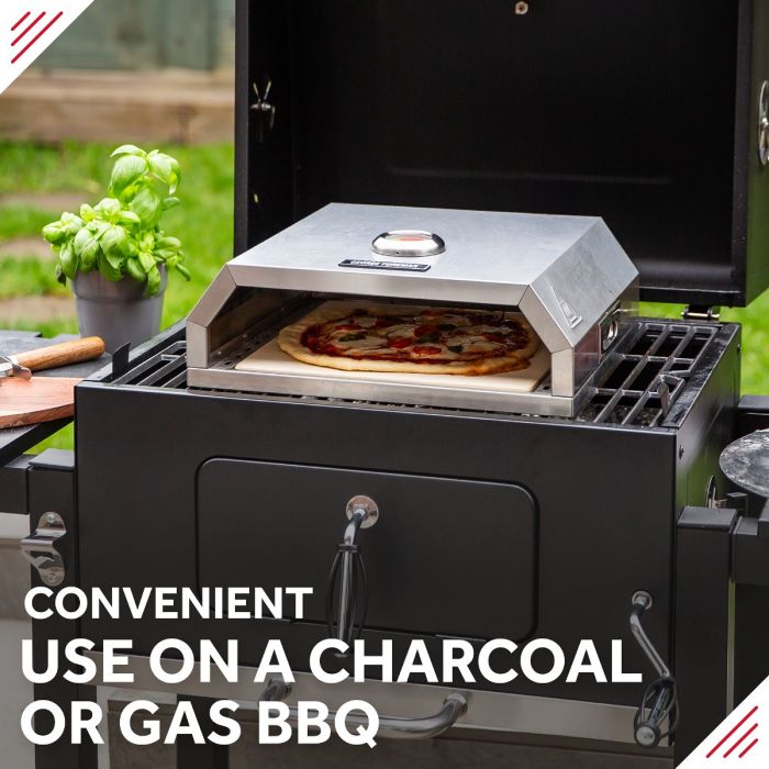 BBQ Grill Top Pizza Oven Stainless Steel